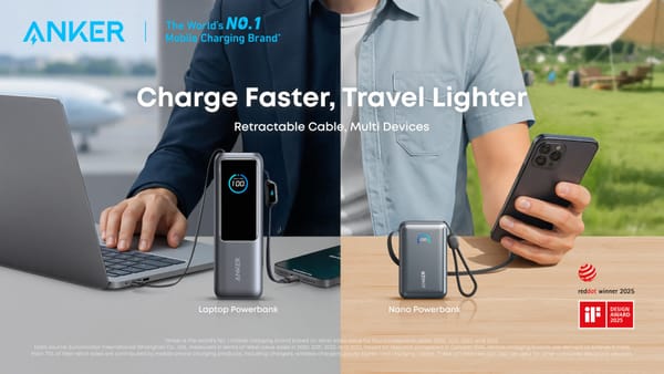 Anker’s New 165W Laptop Powerbank and Nano Chargers Are Built for Modern Travel Life